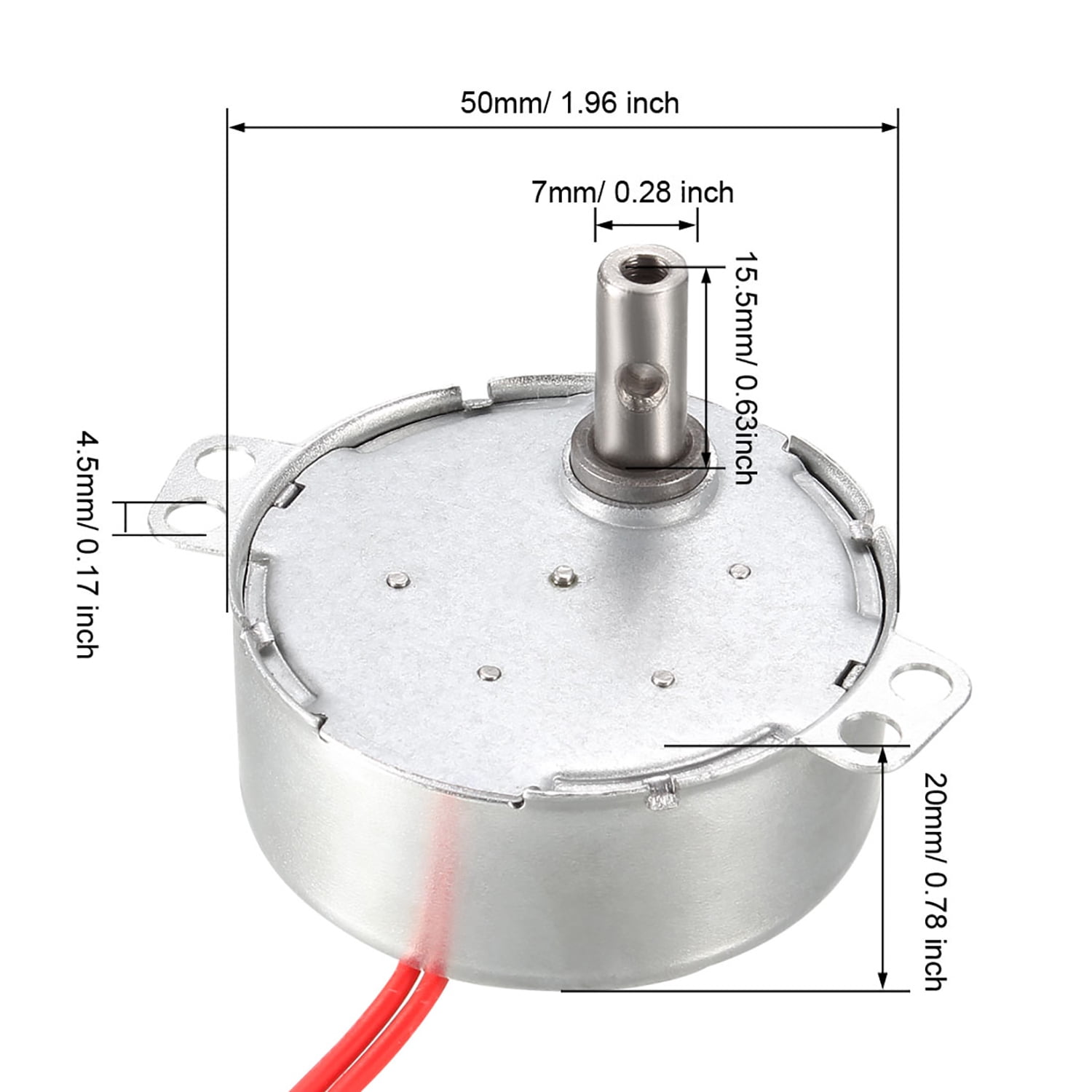 Unique Bargains 24 VAC 5-6RPM 50-60 Hz 4W CCW Synchronous Motor