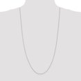 thumbnail image 6 of Auriga Fine Jewelry 14K White Gold 1mm Singapore Chain Necklace 30inch for Women, 6 of 6