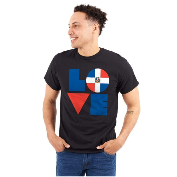 Domical Republic Flag DR Pride Love Men's Graphic T Shirt Tees Brisco Brands S