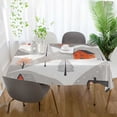 thumbnail image 3 of Yayeee Tablecloths 54" x 72" Rectangle Wrinkle Resistant Party Table Cover, Snow Cartoon Houses, 3 of 8