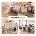 thumbnail image 6 of CONCETTA Lightweight Folding Desk 31.5", Space Saving Workstation, Portable Computer Table for Small Home Office & RV, Easy Set Up, Oak, 6 of 8