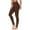 Brown, variant on Lenpel Workout Leggings for Women Soft High Waisted No See Through Full Length Tights Stretch Slim Yoga Pants