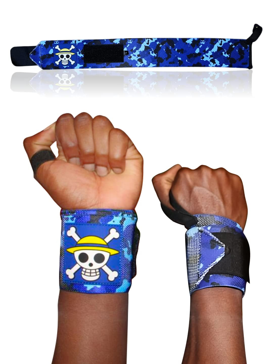 Anime Wrist Wraps Camo Lifting Straps 24" for Men and Women 1 Pair