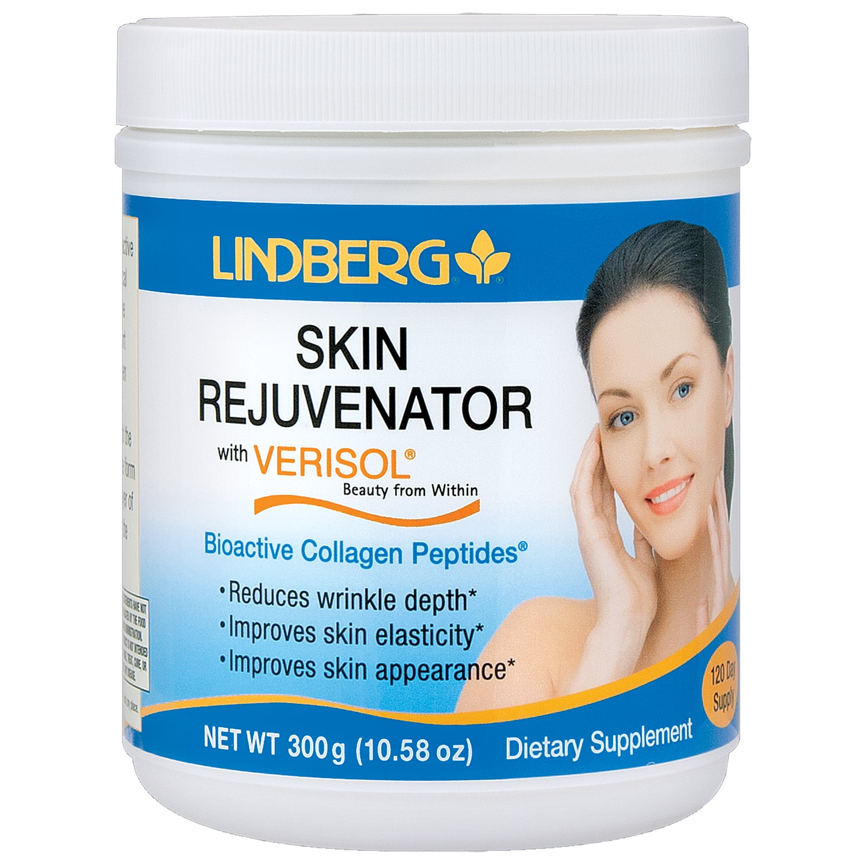 Lindberg Skin Rejuvenator with Verisol Powder, 120 Servings of 2.5