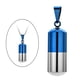 thumbnail image 3 of Collar de píldoras, urna de cremación, colgante, porta perfume, porta cenizas, joyería, regalo Azul, 3 of 9
