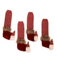 AaSFJEG Table Ornaments Christmas Ornament Fabric Knitted Table Leg
