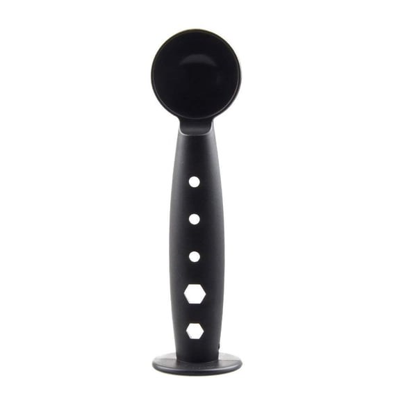 Coffer Tamper Multifuncional Espresso Tamper con cuchara medidora de 0.35 oz, herramienta de apisonamiento de café para prensa de granos de café barista, prensado de café molido (cuchara de espresso c
