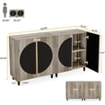 thumbnail image 2 of 63-Inch Sideboard Buffet Cabinet with Storage, Kitchen Buffet Storage Cabinet with Adjustable Shelf, 2 of 6