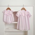 thumbnail image 4 of SUYIDA Girls Summer Flutter Sleeve Dress, Casual Party Outfit A Line Knee Length, Twirl Playful Daily Wear for Kids, 4 of 6