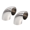 thumbnail image 2 of 2” 45° Weld Elbow – Stainless Steel 304 Sanitary Tubing Fitting Polished 2 of 5