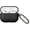 [Canvas Style]-Black Case with Clip, variant on Compatible with AirPods Pro 3rd Generation Case Cover (Not for Pro 2nd Gen), Made of Vegan Leather, Carbon Fiber Style, Protective Hard Shell Cover for AirPods Pro 3 - Black