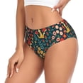 thumbnail image 2 of Fotbe Mushrooms And Flowers Calzones Estampados para Mujer – Ropa Interior de Algodón, Cómoda, Suave y Elástica-Small, 2 of 6