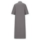thumbnail image 4 of Puntoco Vestido De Manga Corta Con Cuello En V, Vestido Camisero De Manga Corta Con Cuello En V Y Bolsillo Con Botones De Color Liso Para Mujer Gris Xxxxxl, 4 of 5