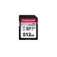 thumbnail image 1 of Transcend TS512GSDC340S-E SD Card, 512 GB, UHS-I, U3, V30, A2, Ultra Performance (Maximum Transfer Rate of 160MB/s), Data Recovery Software Provided Free, 1 of 3