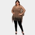 thumbnail image 4 of Ensamble de encaje de bolillo Roman Fashion Modelo 3083 Talla Extra Cafe, 4 of 4