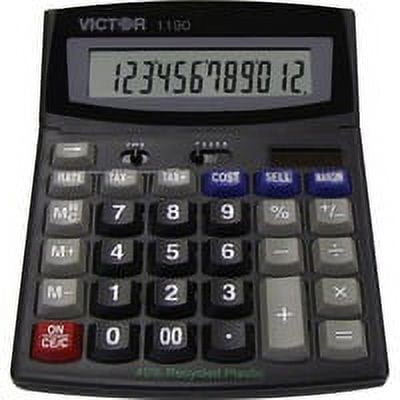 1PC Victor Victor 1190 Business Desktop Display Calculator VCT1190