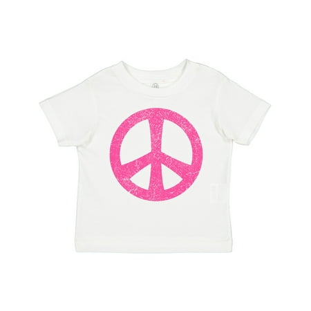 

Inktastic Peace Sign Pink Retro Gift Toddler Toddler Girl T-Shirt