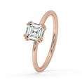 thumbnail image 3 of 1.00 CT Gold Solitaire Engagement Ring for Timeless Elegance Asscher Cut Lab Grown Diamond Ring Triple Prong Engagement Ring For Women., 3 of 5