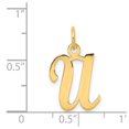 thumbnail image 4 of Diamond2Deal 14K Yellow Gold Letter U Initial Charm Pendant for Women, 4 of 6