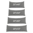 thumbnail image 6 of Unique Bargains Solid 90GSM Microfiber Body Pillow Case Grey 20"x48", 6 of 8
