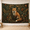 B, variant on XaaKee Large Wall Tapestry, Fox in Ferns, Enchanted Forest, High-Quality Polyester Room Tapestry, 60x40Inch