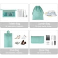 thumbnail image 2 of Packing Cubes for Travel, 8Pcs Travel Cubes Set Foldable Suitcase Organizer Lightweight Luggage Storage Bag, Light Blue, 2 of 7