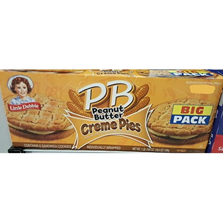 Little Debbie Big Packs 2 Boxes of Snack Cakes & Pastries (PB Peanut Butter Creme (Best Ice Cream Snacks)