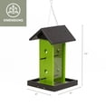 thumbnail image 3 of Outdoor Leisure Products, Model GM8BKL Songbird Bird Feeder Made with HDPE. Finished in Black and Lime, 3 of 7
