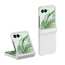 Designed for Motorola Razr  2024 Case with Hinge Protection, Slim and Thin Full Protective Shockproof Phone Cover Case for Motorola Razr  2024 - White