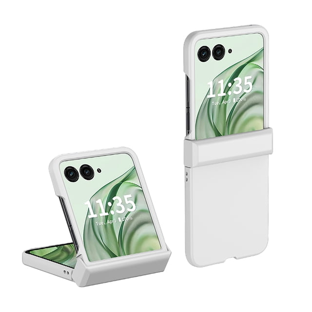 for Motorola Ultra 2025 Case with Hinge Protection, Lightweight Durable Rugged Protective Anti-Fall Matte Liquid Silicone Hard PC Shockproof Phone Cover For Motorola Ultra 2025,White