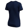 thumbnail image 3 of Women's Navy Cincinnati Bengals Logo Banner Wave V-Neck T-Shirt, 3 of 3