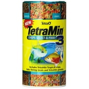 tetra tetramin crisps select-a-food 2.4 ounces, fish food, variety pack