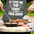 thumbnail image 2 of 50th Birthday Gifts for Women Men, Funny Chef Aprons with Pockets, 2 of 5