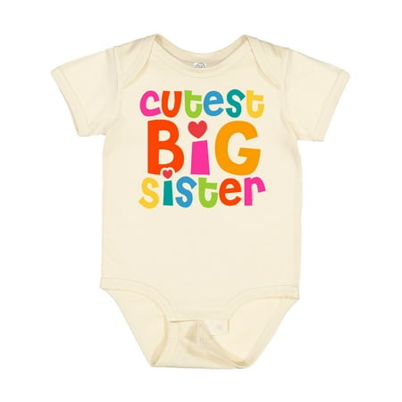 

Inktastic Cutest Big Sister Gift Baby Girl Bodysuit