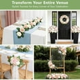 thumbnail image 6 of White Artificial Roses 50Pcs, Real Touch Ivory White Fake Foam Flowers with Stems & Leaves, Pure Lifelike Roses for Bridal Wedding, Baby Shower, Minimalist Home & Farmhouse Table Decor, 6 of 9