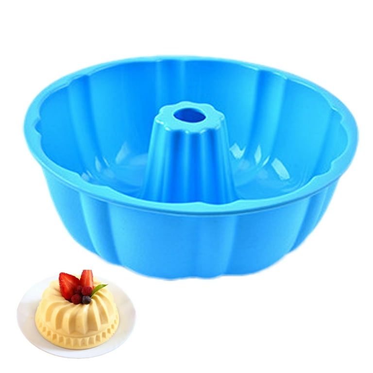 Besthua Bunte Cake Pan | Silicone Fluted Cake Molds | Nonstick and Quick Release Baking Pans, Bakeware for Cake Jello Bread and More Baked Goods, Size