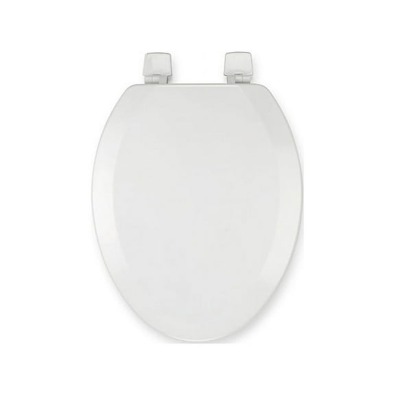 Croydex  19" Tanner Elongated Stick -Tight™ Wood Toilet Seat