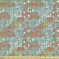 thumbnail image 2 of Botany Upholstery Fabric by the Yard, Floral Doodle Meadow Spring Rural Blossoming Petals Essence Mother Nature Art, Decorative Fabric for DIY and Home Accents, Grey Salmon White by Ambesonne, 2 of 5