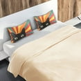 thumbnail image 5 of Yayeee Pillowcase Standard Size Set of 2 Satin Wrinkle Resistant Pillow Case, Black Cat, 5 of 7