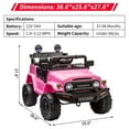 thumbnail image 3 of Kojooin 12V Licensed Toyota Ride On Truck, Battery Powered Kids Car with Remote Control, Spring Suspension, EVA Tires and LED Lights, 3 of 7