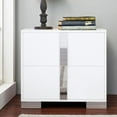 thumbnail image 2 of GZXS White Bedroom Nightstand with 2 Drawers, 23.3"L x 15.4"W x 21.3"H, 2 of 6