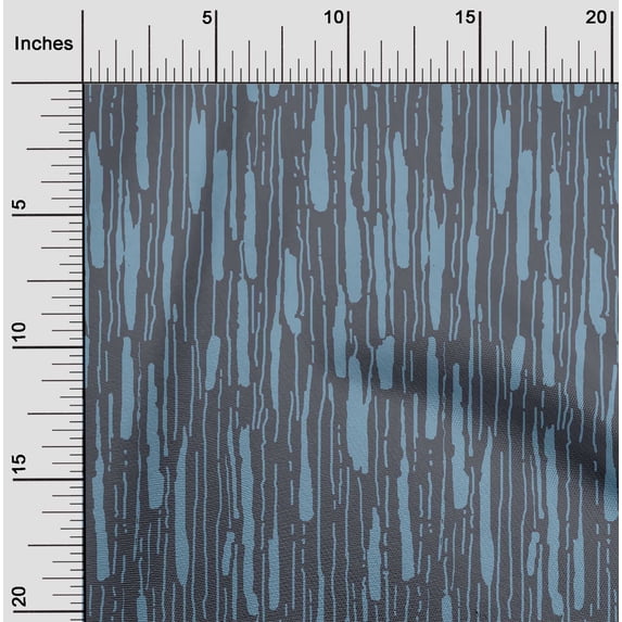 oneOone Cotton Silk Gray Fabric Brush Stroke Abstract Sewing Material Print Fabric By The Yard 42 Inch Wide
