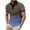 Blue, variant on ZRGHAOYLQ Tie Dye Striped Shirt Plus Size Button Up Henley Shirts Big and Tall Short Sleeve Collared Shirts Tops Business Casual Work Tees Tops