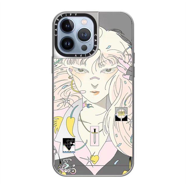 Funda De Teléfono Espejo Chapado De Lujo Para iPhone 14 Plus 11 12 13 14 Pro Max Marca Casetif Con Caja De Silicona Dura Talla Cubierta Trasera A Prueba De Golpes Gao Jiahui unisex
