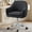 Black-Sliver Leg, variant on COOLHUT Office Desk Chair with Padded, Velvet Vanity Chair with Back and Wheels, Comfy Home Office Chiar with Gold Legs, Height Adjustable, Rolling Chair for Vanity Room, Makeup Room, Bedroom, Beige