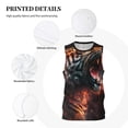 thumbnail image 3 of Xecao Cool Tiger print basketball shirt for both men and women, a unisex basketball jersey perfect for theme parties-Small, 3 of 6