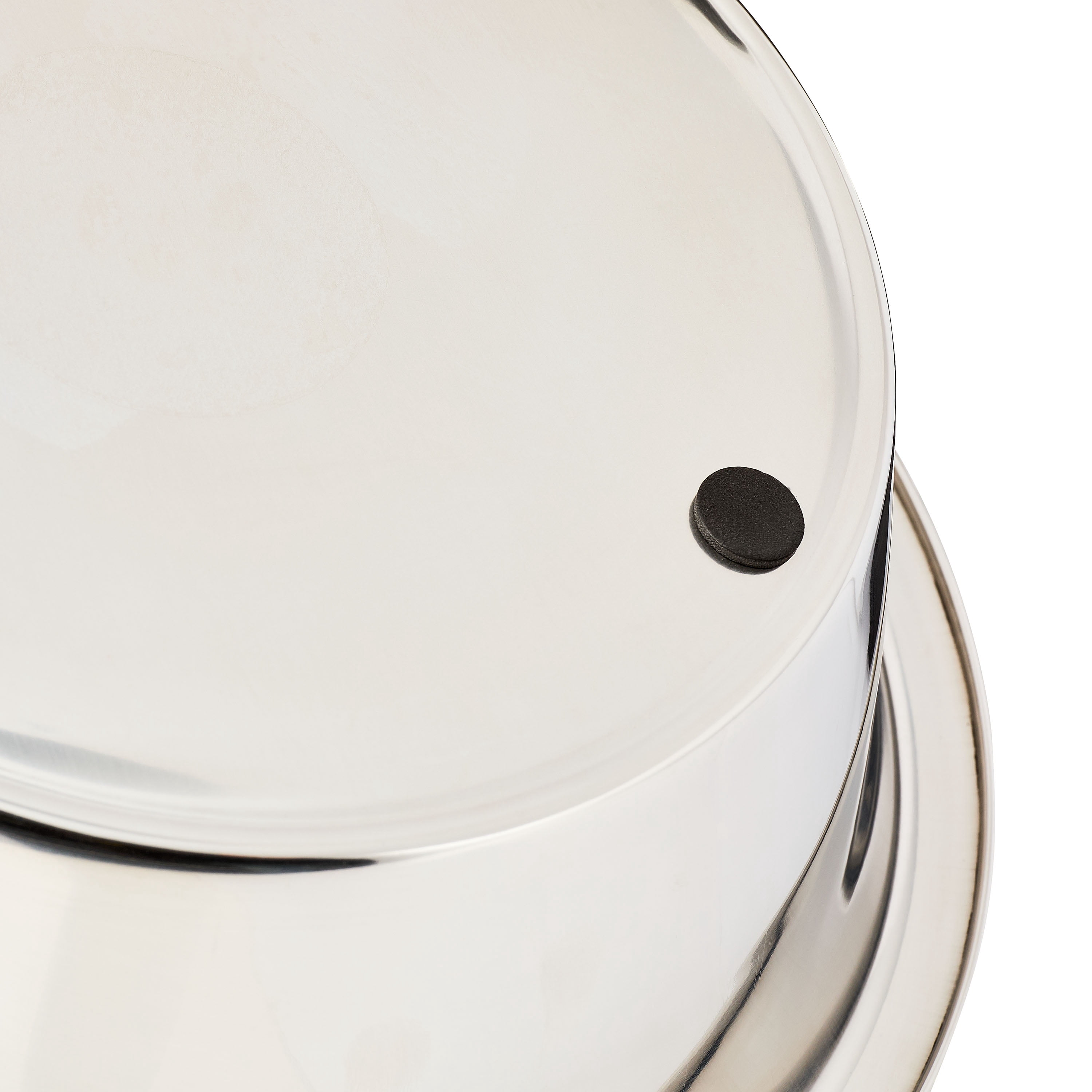(2 pack) Vibrant Life Medium 7.6-Cup Stainless Steel Pet Bowl, Silver
