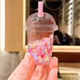 thumbnail image 5 of Xihbxyly Llavero Acrílico con Forma de Taza de Té con Leche, Diseño Creativo de Arenas Movedizas, Cuerda de Pvc Suave, Bonito Colgante para Bolso, Decoración para Coche o Teléfono, Regalo de Moda, Ta, 5 of 5