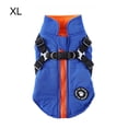 thumbnail image 2 of Arnés de invierno para mascotas, chaqueta impermeable a prueba de viento, para correr, ropa Universal ligera, gancho trasero, decoración de ropa, azul XL Eigraketly PT000587-11, 2 of 7