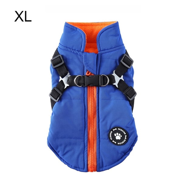 Chaqueta de arnés para mascotas de invierno Abrigo impermeable a prueba de viento Correr Ropa universal ligera Gancho trasero Worallymy JD709783242